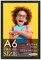 A6 Frame Black Modern Minimalist 4.25x6 Frame - Wood A6 Picture Frame, UV Acrylic